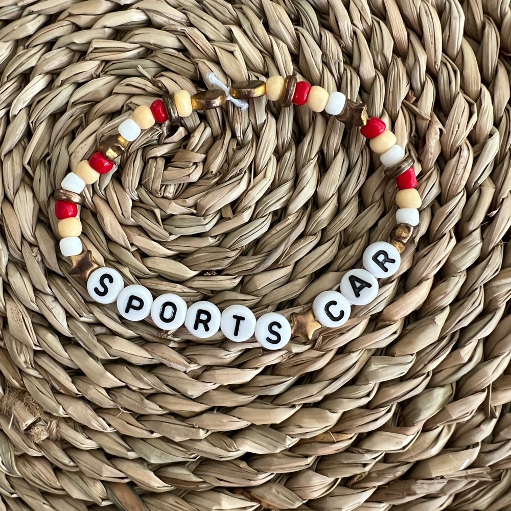 Tate McRae Sports Car Beaded Women’s Bracelet
